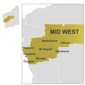 Mid West map